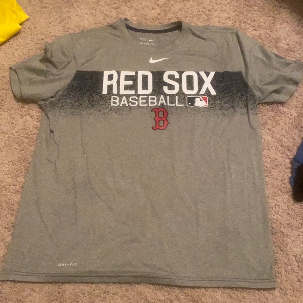 Red socks baseball shirt